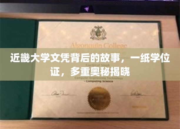 近畿大学文凭之谜，一纸学位证背后的多重奥秘探索