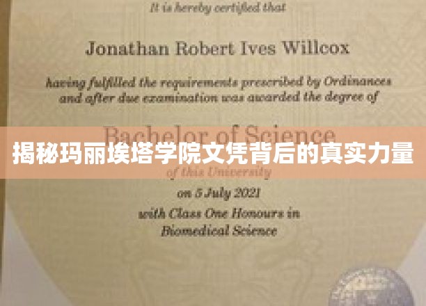 玛丽埃塔学院文凭背后的神秘魅力大揭秘